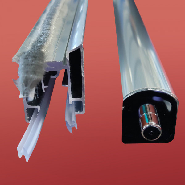 Душова перегородка Koer SR SP03-120x200-TR-01 Walk-In прозоре скло Easy Clean 8мм, хром (KR5398)