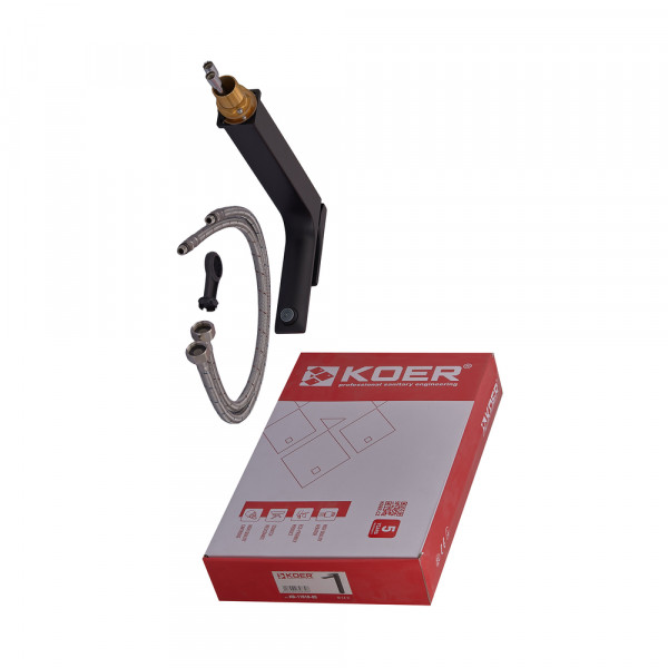 Змішувач для умивальника Koer KB-11010-05 високий (Колір чорний) (KR3483)