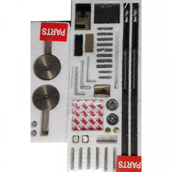 Двері в нішу Koer SR SD01-120x200-TR-07 прозоре скло Easy Clean 8мм, графіт (KR5378)