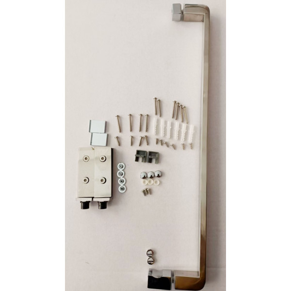 Душова кабіна без піддону Mixxus Premium BEVEL SC01-100x80x195-TR Chrome прозоре скло 6мм (MI6869)