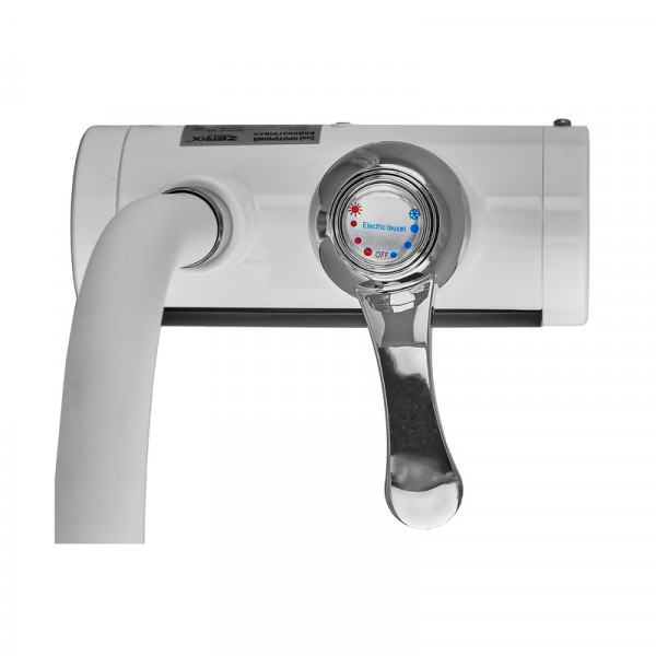 Водонагрівач 3,3 kW проточний, рефлекторний вилив, на мийку ZERIX ELW21-F-WHITE (колір білий) (ZX5859)