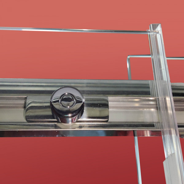 Двері в нішу Koer SR SD02-120x200-TR-01 прозоре скло Easy Clean 8мм, хром (KR5384)