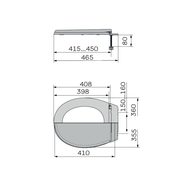 Сидіння унітазу з кришкою ZERIX TS-02 (ZX5582)