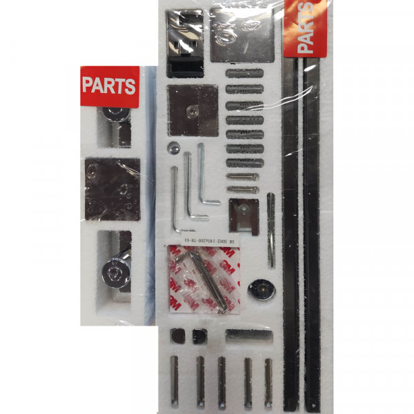 Двері в нішу Koer SR SD02-140x200-TR-01 прозоре скло Easy Clean 8мм, хром (KR5383)