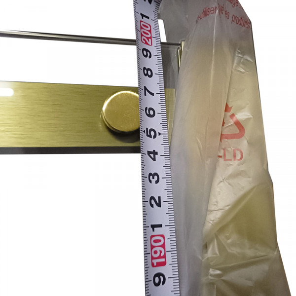 Душова кабіна без піддону Koer SR SC03-90x90x200-TR-12 прозоре скло Easy Clean 6мм, матове золото (KR5358)