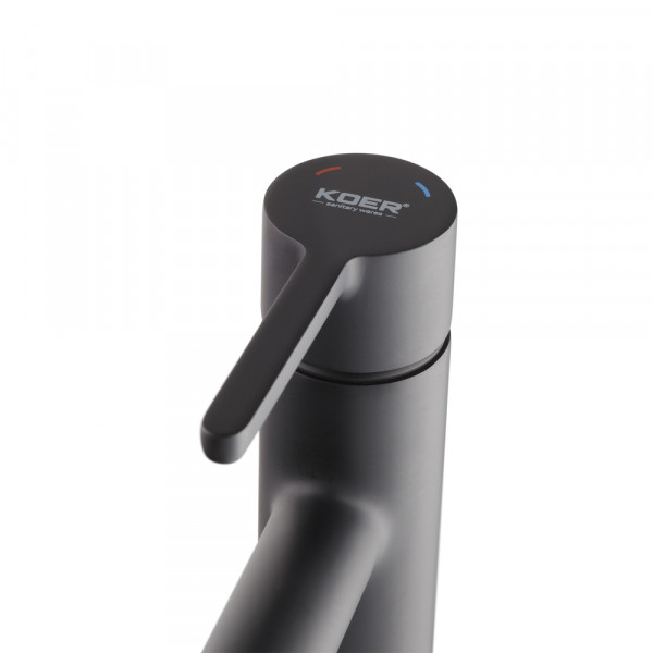 Змішувач для умивальника Koer KB-10029-05 Колір чорний (KR5487)