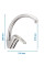 Змішувач для кухні Haiba Magic 011 із сіркою ручкою (HB0675)