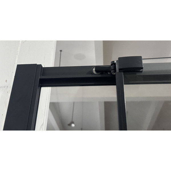 Душова кабіна без піддону Mixxus Premium Quadro SC01-120x80x195-TR Black прозоре скло 6мм (MI8293)