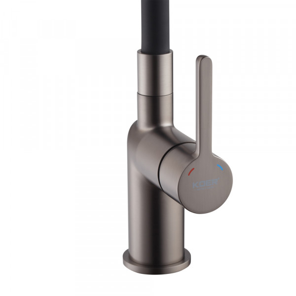 Змішувач для кухні Koer KB-70029-07 Колір графіт (KR5500)