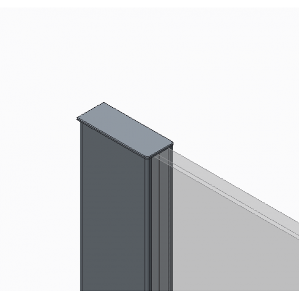 Душова перегородка Koer SR SP01-100x200-TR-01 Walk-In прозоре скло Easy Clean 8мм, хром (KR5393)