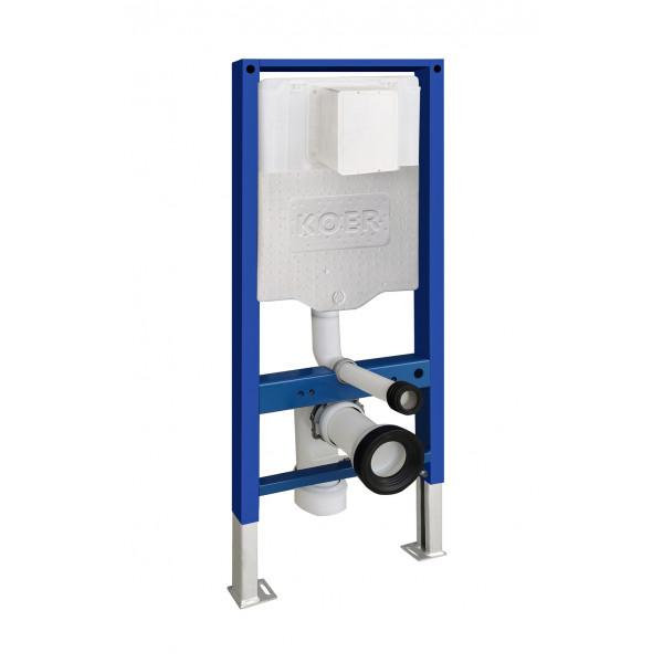 Інсталяція для підвісного унітазу Koer KT-0504-01 500x126x1150mm з панеллю змиву KT-0607-01 Хром (KR5348)