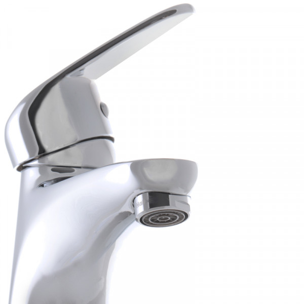 Змішувач для умивальника Haiba Magic 001 з червоною ручкою (HB0684)