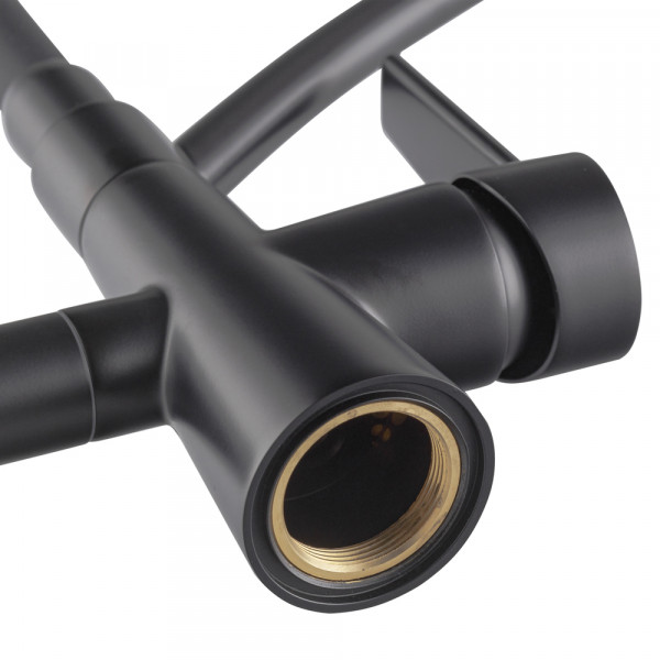 Кухонний змішувач з силік. виливом і вих. для питної води KOER KB-72003-05 (KR3376)