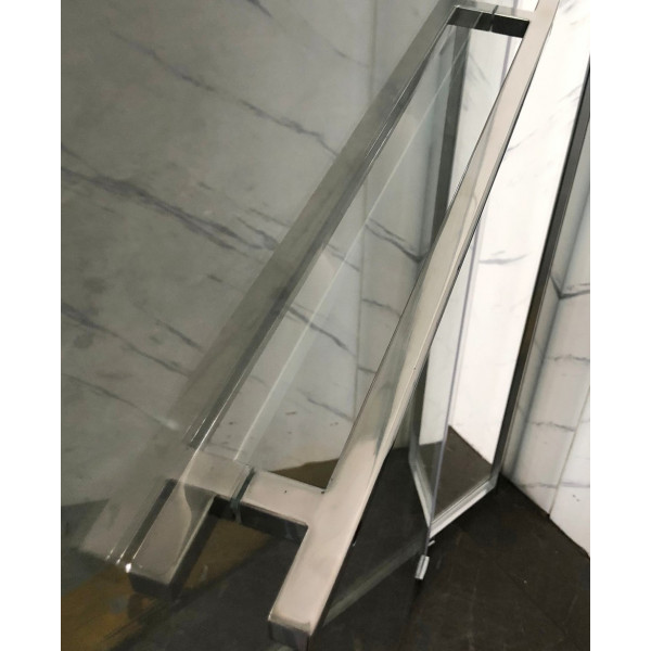 Душова кабіна без піддону Mixxus Premium Quadro SC01-90x90x195-TR Chrome прозоре скло 6мм (MI8290)