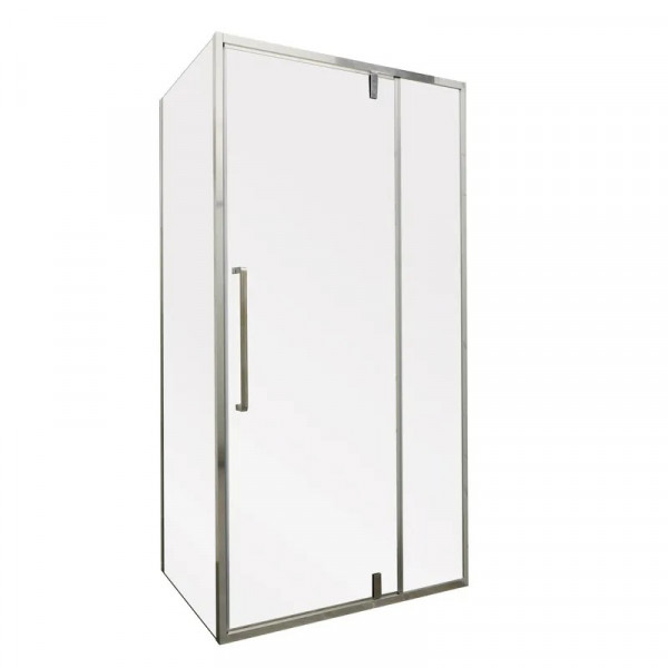 Душова кабіна без піддону Mixxus Premium BEVEL SC01-100x80x195-TR Chrome прозоре скло 6мм (MI6869)