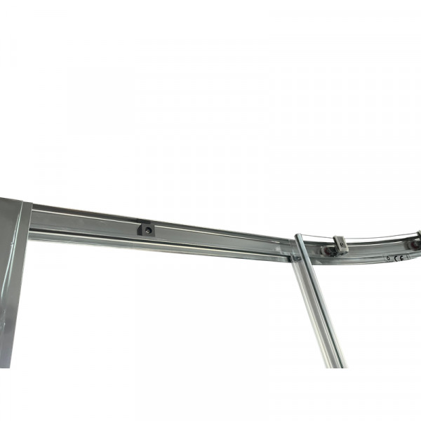 Душова кабіна без піддону Koer SR SC04-90x90x195-TR-02 прозоре скло Easy Clean 5мм SS Color (KR5682)