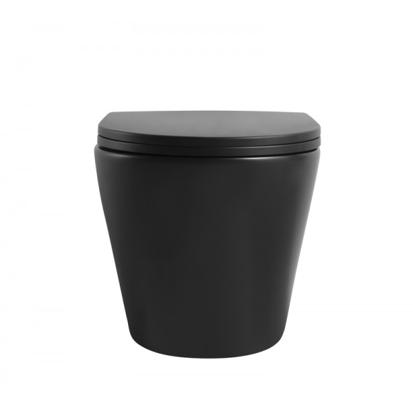 MIXXUS PREMIUM BEVEL-SET-2101 BLACK Комплект: Унітаз система змиву TORNADO 1.0+ Інсталяція з панеллю змиву BLACK MAT (MP6669)