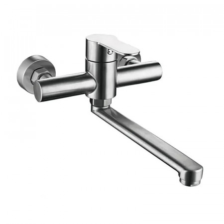 Змішувач для кухні Zerix DAX-005 настінний із нерж. сталі SUS304 (ZX4814)