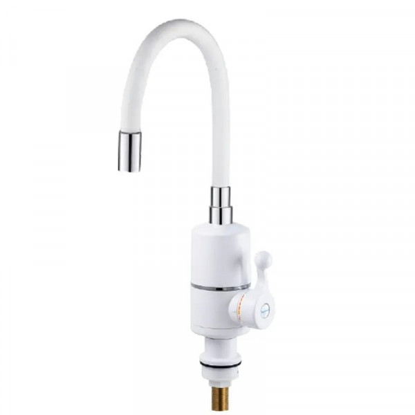 Проточний водонагрівач Zerix ELW06-F-WHITE 3,3 kW силіконовий вилив, на мийку (ZX5857)