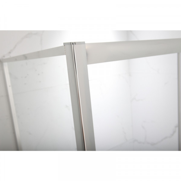 Душова кабіна з низьким піддоном MIXXUS HARD SCT01-100x80x198-TR CHROME прозоре скло 5мм NEW (в 2 ящ) (MI8367)