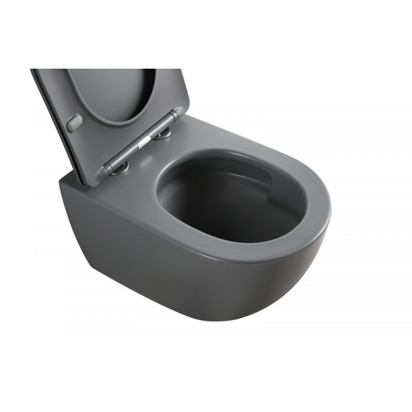 Унітаз підвісний Mixxus Premium ELLIPSE-0309-T1 GRAY 530x360x350mm система змиву TORNADO 1.0 (MP6655)