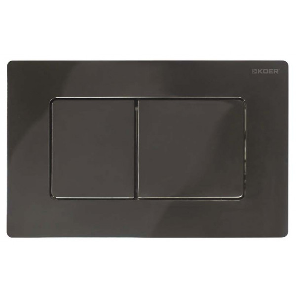 Панель змиву KOER KT-0602-16 пластикова, кнопка квадратна (KR5182)