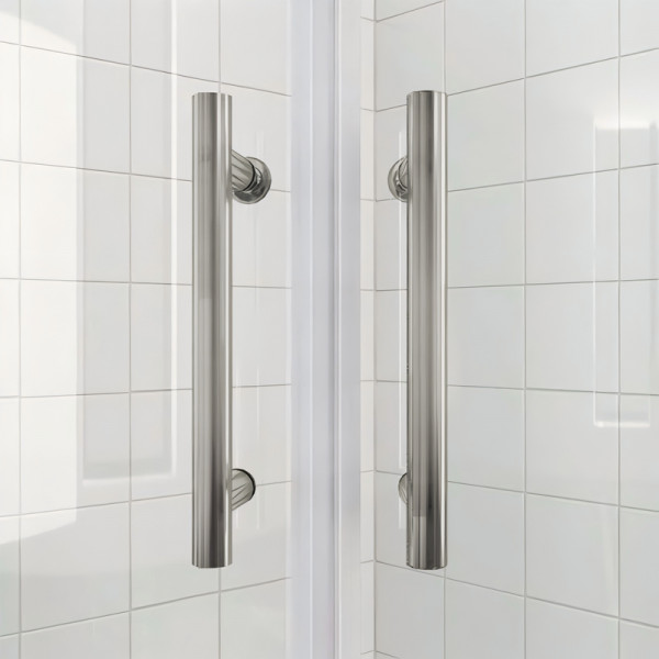 Душова кабіна без піддону Koer SR SC04-90x90x195-TR-02 прозоре скло Easy Clean 5мм SS Color (KR5682)