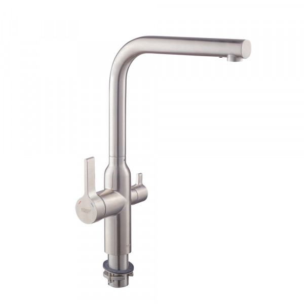 Змішувач для кухні з виходом для питної води Koer KI-72020-02 (з нерж. сталі) (KR4797)