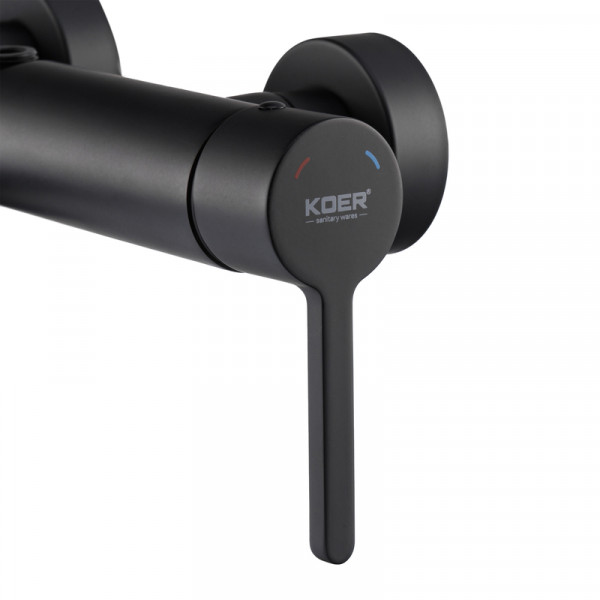Душова колонна зі змішувачем Koer KB-56029-05 3 функції, колір чорний (KR5490)