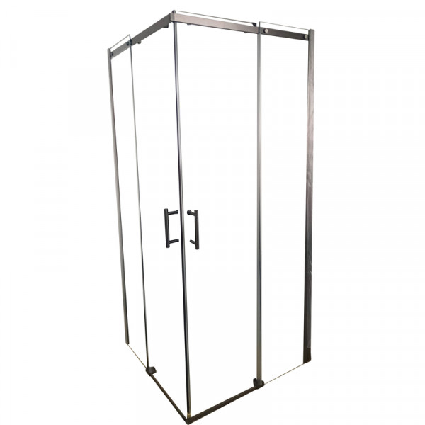 Душова кабіна без піддону Koer SR SC03-90x90x200-TR-07 прозоре скло Easy Clean 6мм, графіт (KR5359)