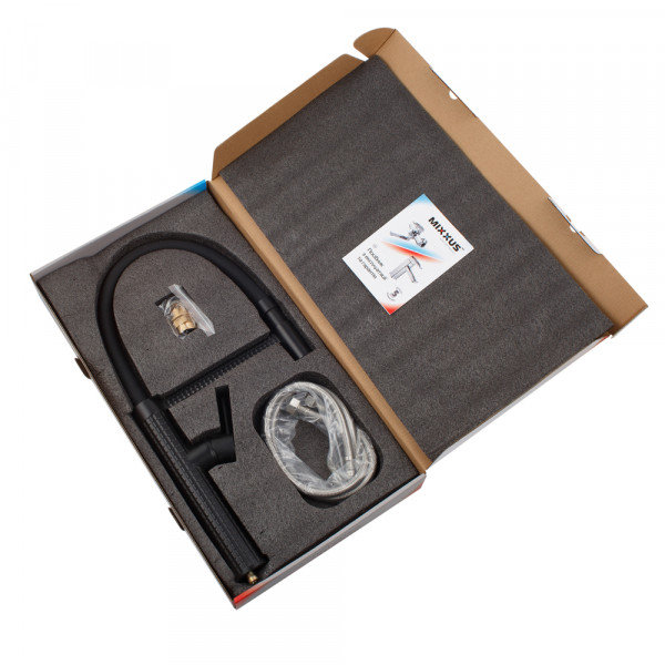 Змішувач для кухні Mixxus Premium Oliwer 017 BLACK REFL.BLACK (MI6966)