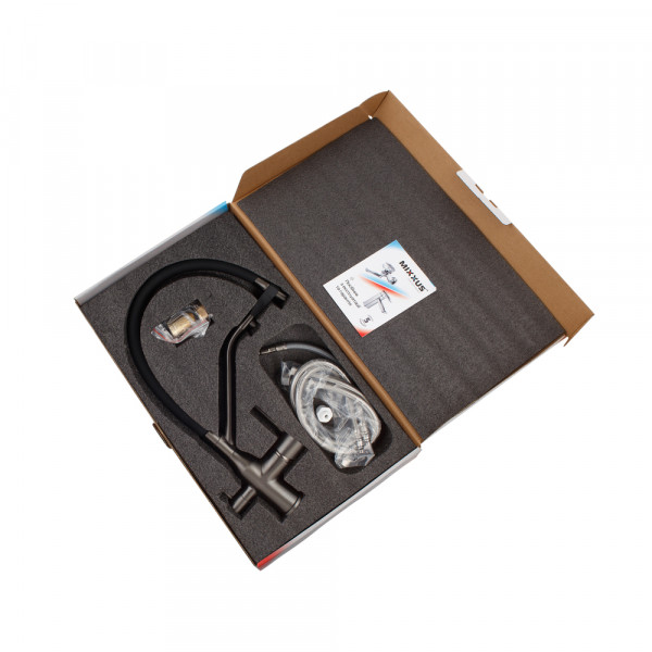 Змішувач для кухні MixxusPremium Gravity 021 GRAPHITE REFL.BLACK (MI6979)