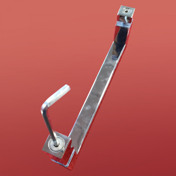 Двері в нішу Koer SR SD02-120x200-TR-01 прозоре скло Easy Clean 8мм, хром (KR5384)