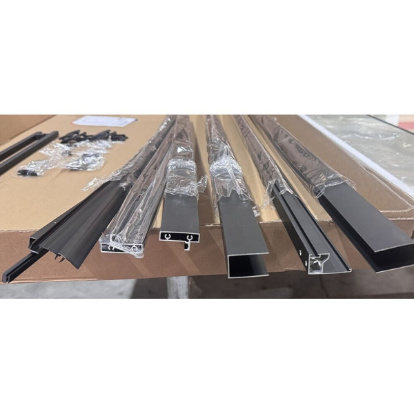 Душова кабіна без піддону Mixxus Premium Quadro SC01-90x90x195-TR Black прозоре скло 6мм (MI8292)