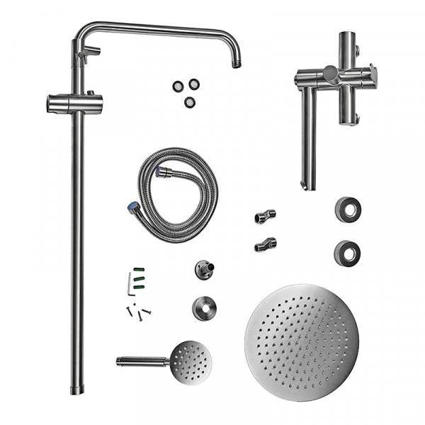 Душова колона зі змішувачем Mixxus DAX-007-J з нерж. сталі SUS304 (MI6075)