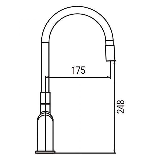 Змішувач для кухні Koer KB-70029-07 Колір графіт (KR5500)