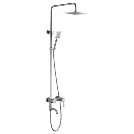 Душова колона зі змішувачем ZERIX LR72401 (нерж. сталь) (LL1027)