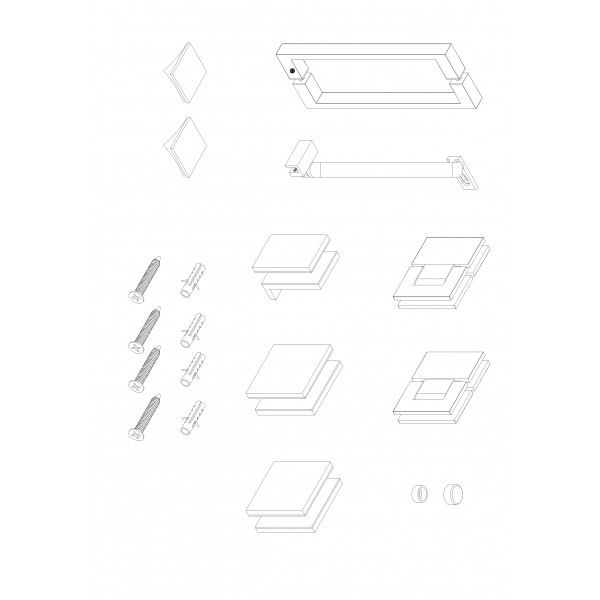 Двері в нішу Koer SR SD04-100x200-TR-01 прозоре скло Easy Clean 10мм, хром (KR5386)