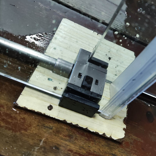 Двері в нішу Koer SR SD01-120x200-TR-07 прозоре скло Easy Clean 8мм, графіт (KR5378)