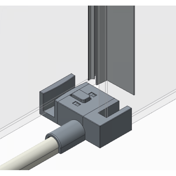 Бічна стінка до кабіни Koer SR SW01-90x200-TR-01 прозоре скло Easy Clean 8мм, хром (KR5381)