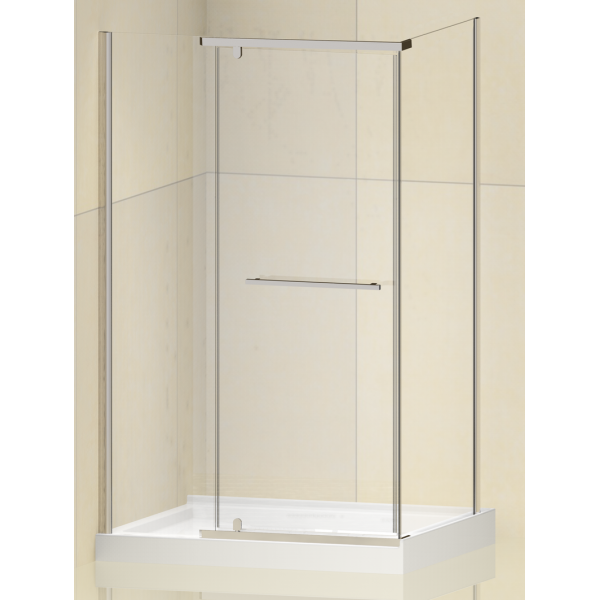 Душова кабіна без піддону Koer SR SC01-120x80x200-TR-01 прозоре скло Easy Clean 8мм, хром (KR5353)