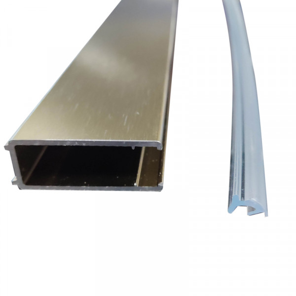 Душова перегородка Koer SR SP02-100x200-TR-12 Walk-In проз.скло Easy Clean 8мм, матове золото (KR5396)