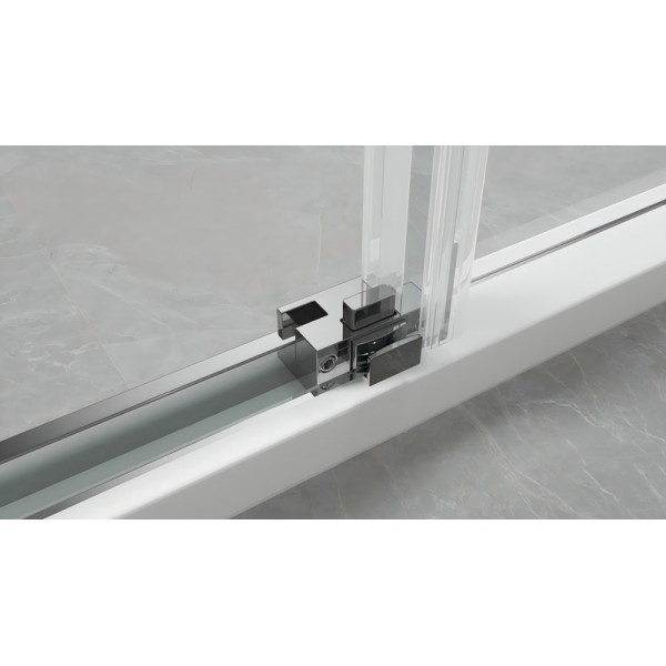 Душова кабіна без піддону Koer SR SC03-90x90x200-TR-07 прозоре скло Easy Clean 6мм, графіт (KR5359)