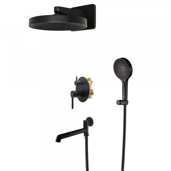 Вбудована душова система Koer KB-66029-05 3 функції Колір чорний (KR5492)