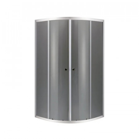 Душова кабіна без піддону Mixxus PLAIN SC01-90x90x185-GR CHROME сіре тоноване скло 4мм (MI6900)