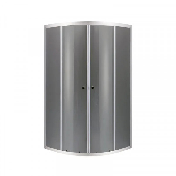 Душова кабіна без піддону Mixxus PLAIN SC01-90x90x185-GR CHROME сіре тоноване скло 4мм (MI6900)