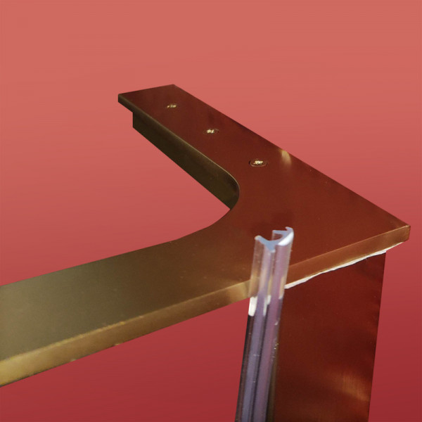 Душова перегородка Koer SR SP02-100x200-TR-12 Walk-In проз.скло Easy Clean 8мм, матове золото (KR5396)