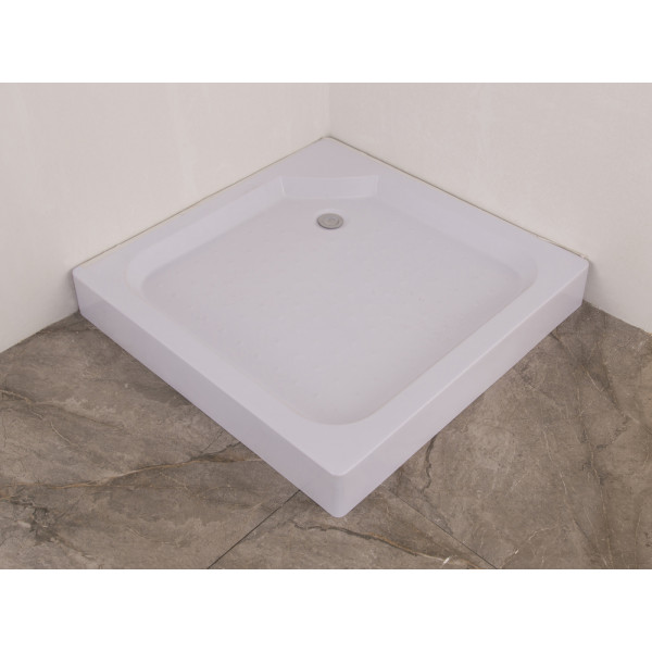 Душова кабіна з низьким піддоном Mixxus CUBIC SCT01-100x100x195-FB CHROME матове скло 4мм (MI6904)