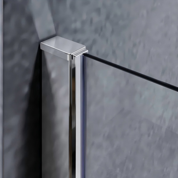 Шторки скляні на ванну Koer SR BS05-90x140-TR-01 прозоре скло Easy Clean 6мм, хром (KR5372)