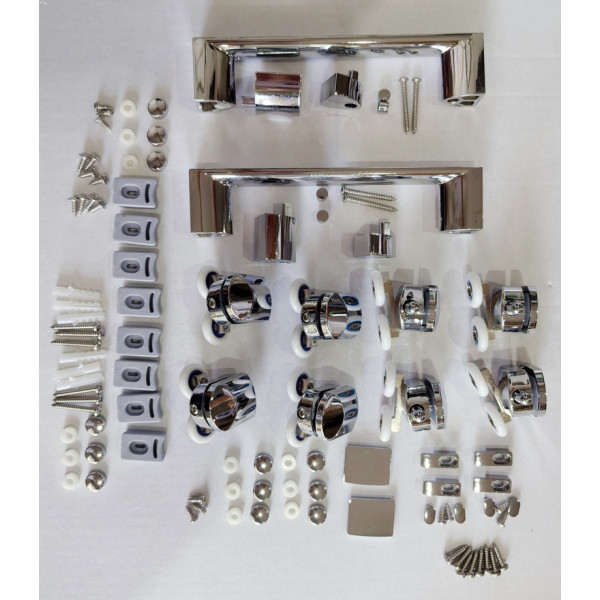 Двері в нішу Mixxus Premium DIVERSE SD01-160x185-TR Chrome прозоре скло 5мм (MI6875)